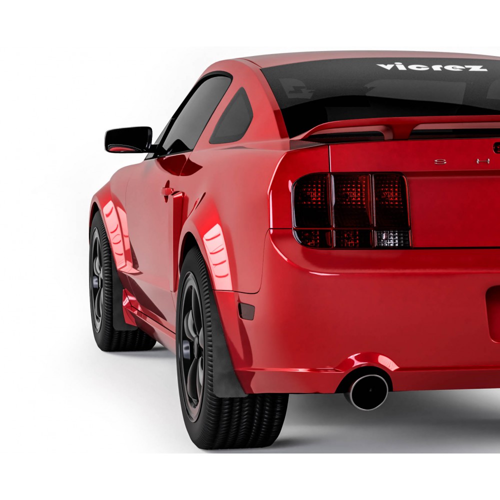 Vicrez Mud Flaps Front and Rear vz101585 | Ford Mustang 2005-2009