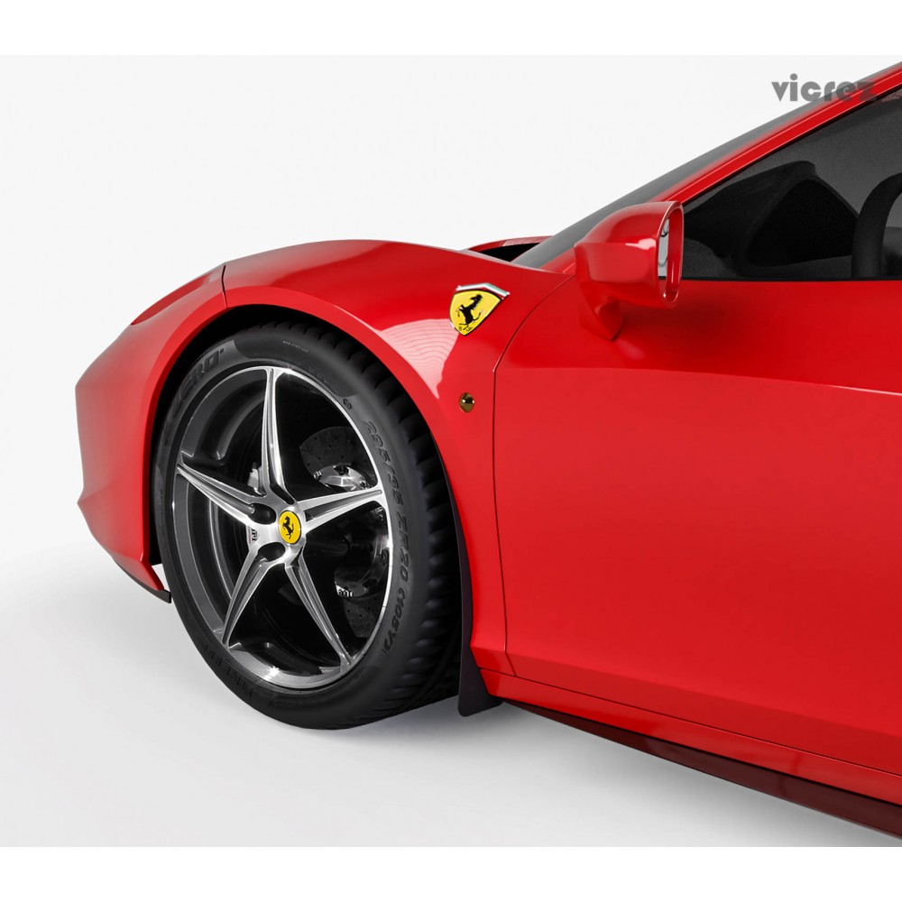 Vicrez Mud Flaps Front vz101658 | Ferrari 458 2009-2015
