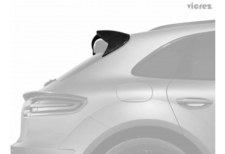 Vicrez VZ5 Carbon Fiber Rear Roof Wing Spoiler vz100571 | Porsche Macan 2014-2018