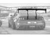 Vicrez Track Carbon Fiber Rear Wing Spoiler vz101479 | Ford Mustang 2015-2023