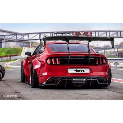 Vicrez Track Carbon Fiber Rear Wing Spoiler vz101479 | Ford Mustang 2015-2022