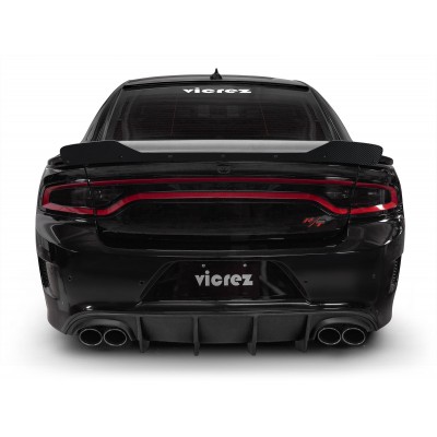 Vicrez QUAD Style Rear Diffuser vz101817 | Dodge Charger 2015-2022