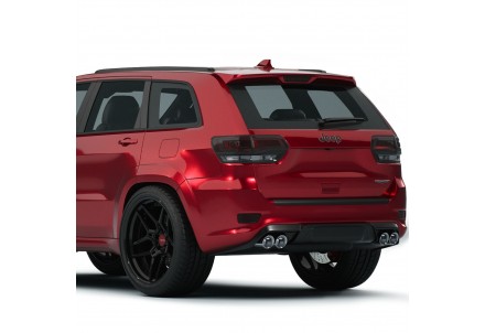 Vicrez Rear Diffuser Trackhawk SRT Style vz101995 | Jeep Grand Cherokee 2012-2021