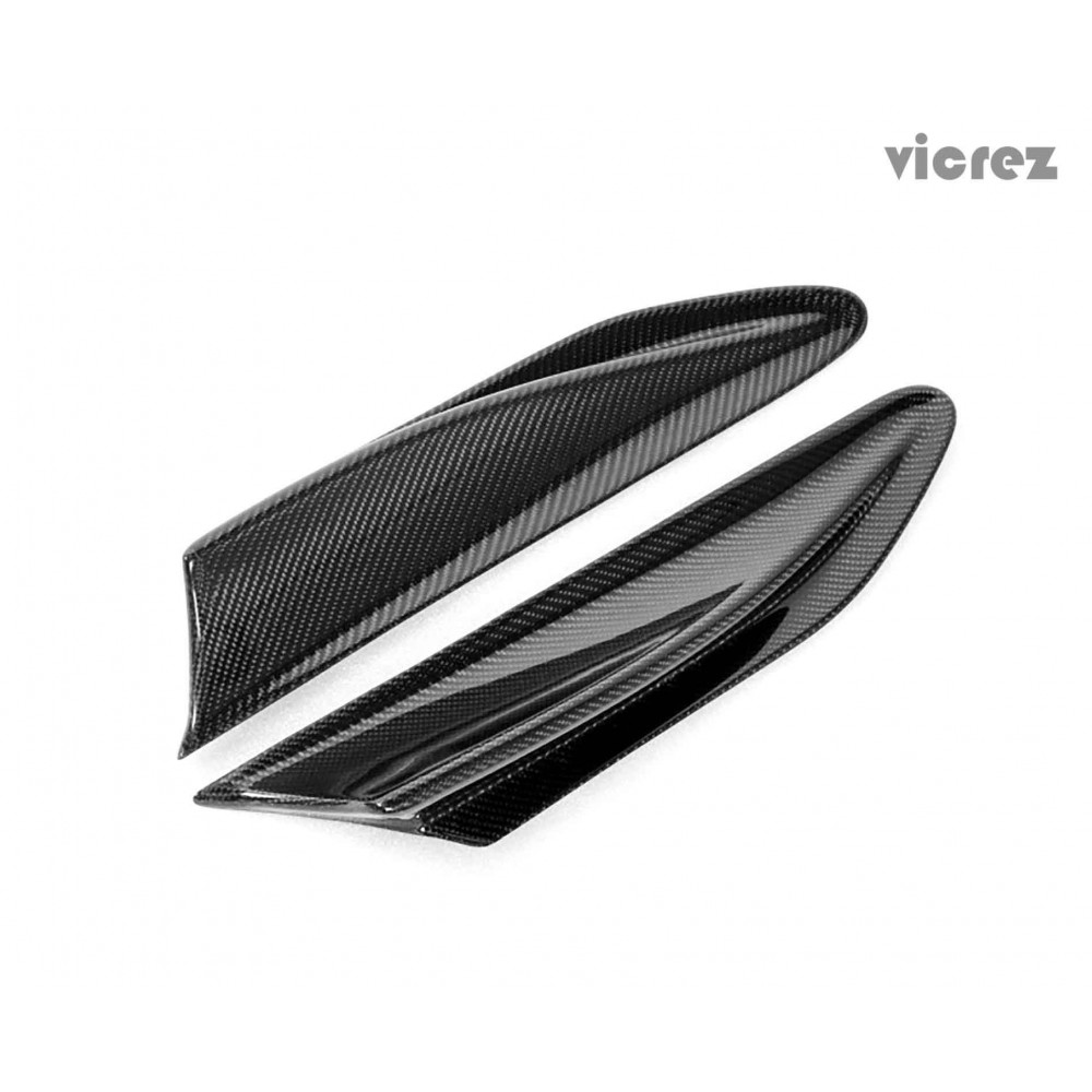 Vicrez VZ Carbon Fiber Front Top Fin Canards vz100451 | Scion FRS / Subaru BRZ 2013-2016 