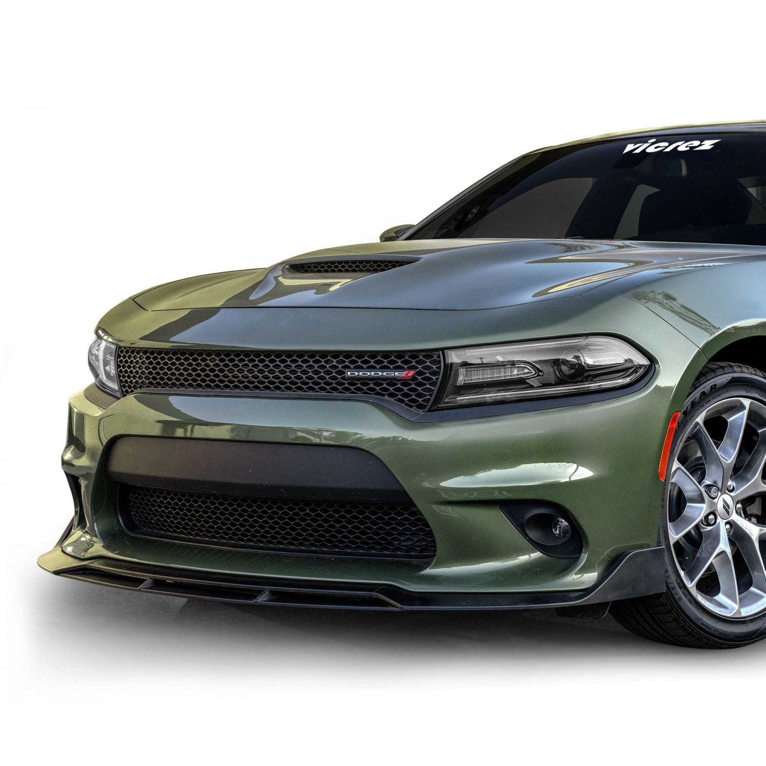 Front Bumper Lip Splitter Protector Replacement for 2015-2021 Dodge Charger Scat Pack/SRT Models 