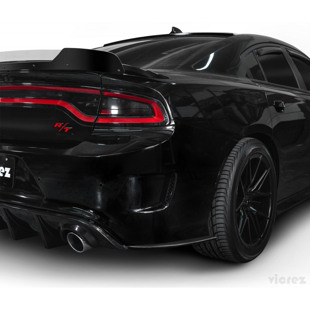 Vicrez V3R Style Rear Side Bumper Splitters vz101706 | Dodge Charger 2015-2023
