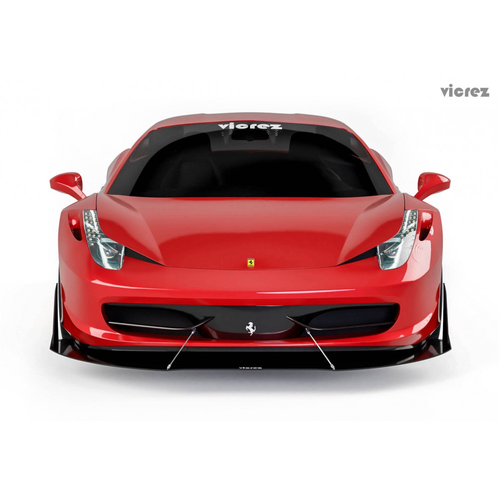 Vicrez VZ Front Bumper Lip Splitter vz101492| Ferrari 458 2009-2015