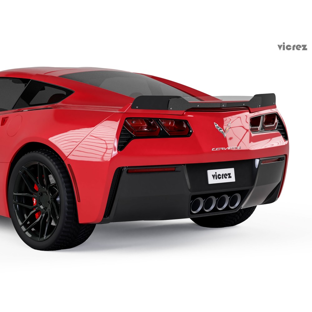 Vicrez Wicker Bill Add-on VR1 vz101405 | Corvette C7 2014-2019