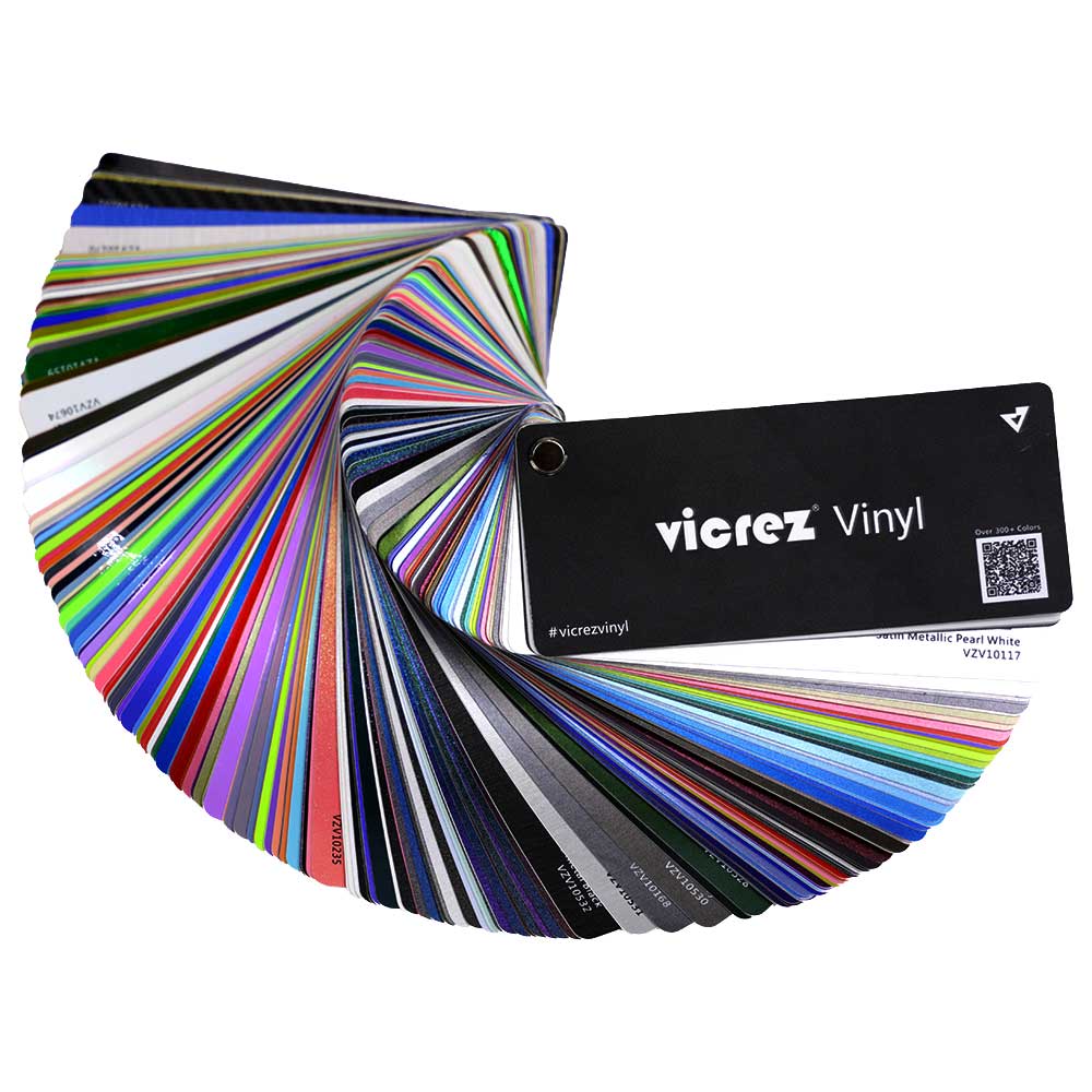Vicrez Vinyl Color Catalog Sample Swatch Booklet vzv10268