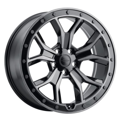 RedBourne MORLAND GLOSS METALLIC W/ BLACK BRUSHED TINT FACE Wheel 20" x 8.5" | Chevrolet Camaro 2016-2023