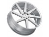 Status BRUTE SILVER W/ BRUSHED MACHINED FACE Wheel (24