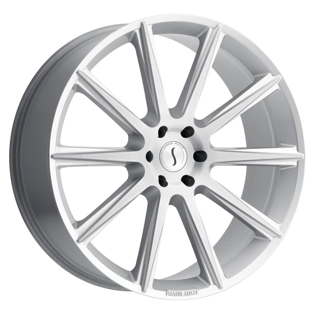 Status ZEUS SILVER With BRUSHED FACE Wheel (22