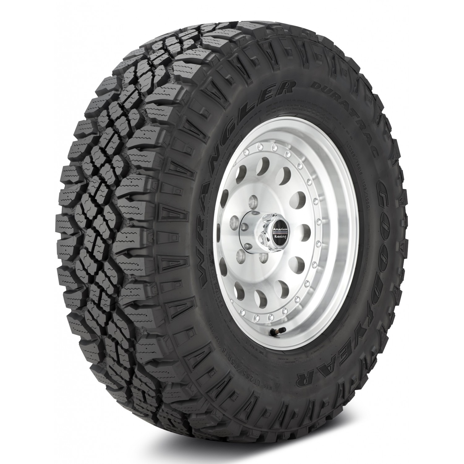 Goodyear Wrangler DuraTrac Black Sidewall Tire (LT285/75R16 126P) vzn121179