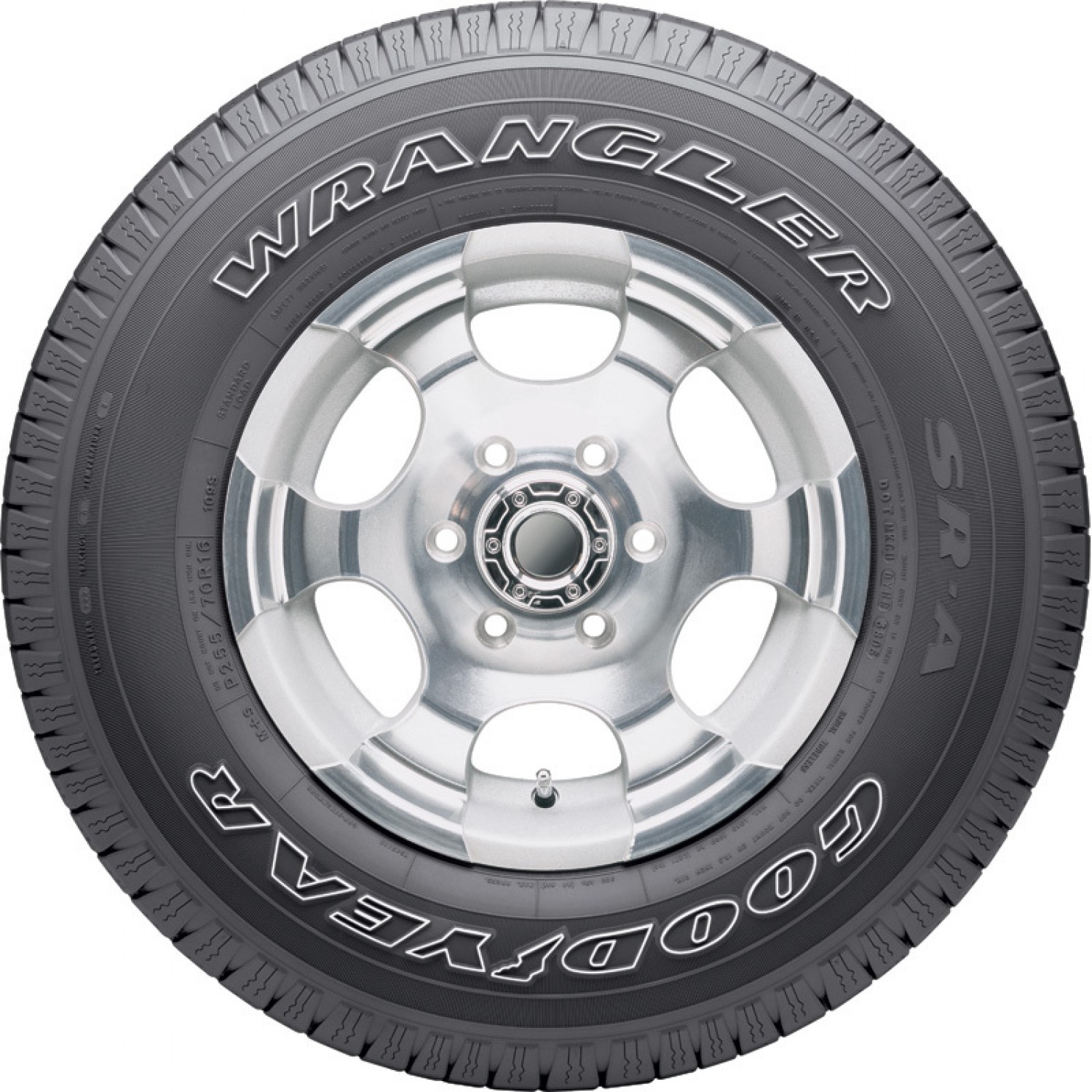 Goodyear Wrangler SR-A Outlined White Letters Tire (P255/75R17 113S)  vzn121215