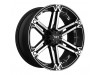 Tuff T01 FLAT BLACK With MACHINED FACE Wheel (17
