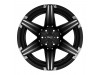 Tuff T12 SATIN BLACK With MILLED SPOKES Wheel (24