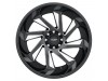 Tuff T1B GLOSS BLACK With MILLED SPOKES Wheel (24