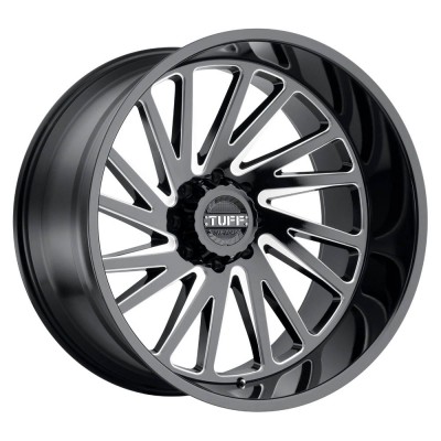 Tuff T2A GLOSS BLACK With MILLED SPOKES Wheel (26