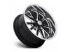 US Mag 1PC U117 RAMBLER GLOSS BLACK MILLED Wheel (17