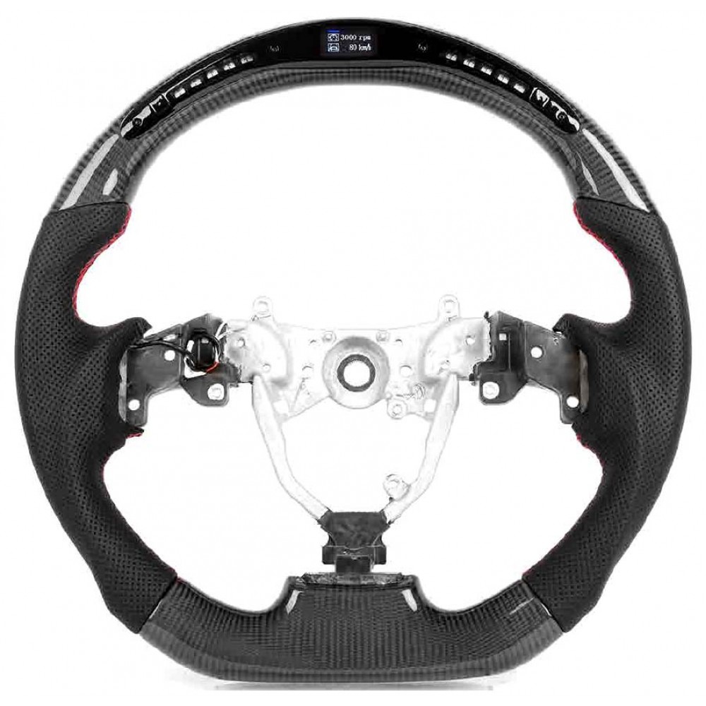 Vicrez Carbon Fiber Steering Wheel+ LED vz102546| Lexus IS 250/350 2006-2012