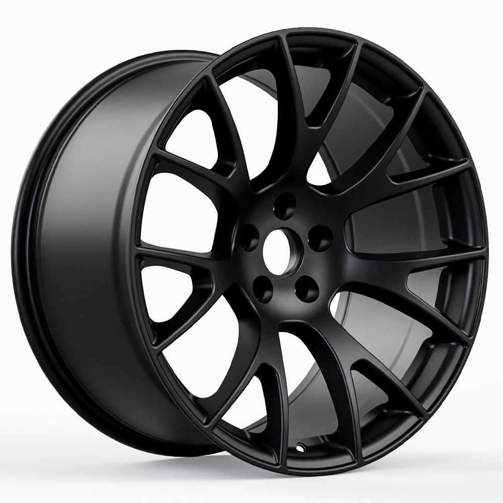 Hellcat Style Matte Black Wheel (20" x 10.5", +25 Offset, 5x115 Bolt Pattern, 71.6 mm Hub) vzn111410