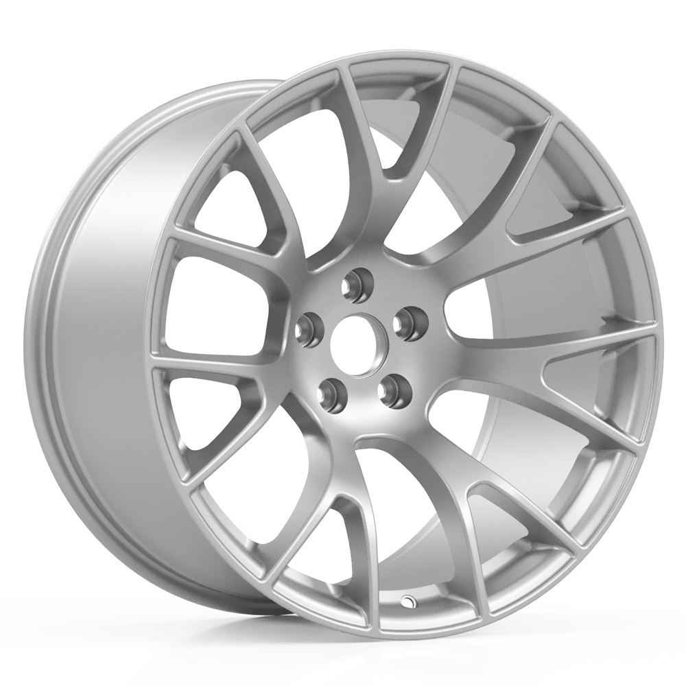 Hellcat Style Widebody Matte Silver Wheel 20" x 11" | RWD Dodge Challenger Widebody 2018-2023
