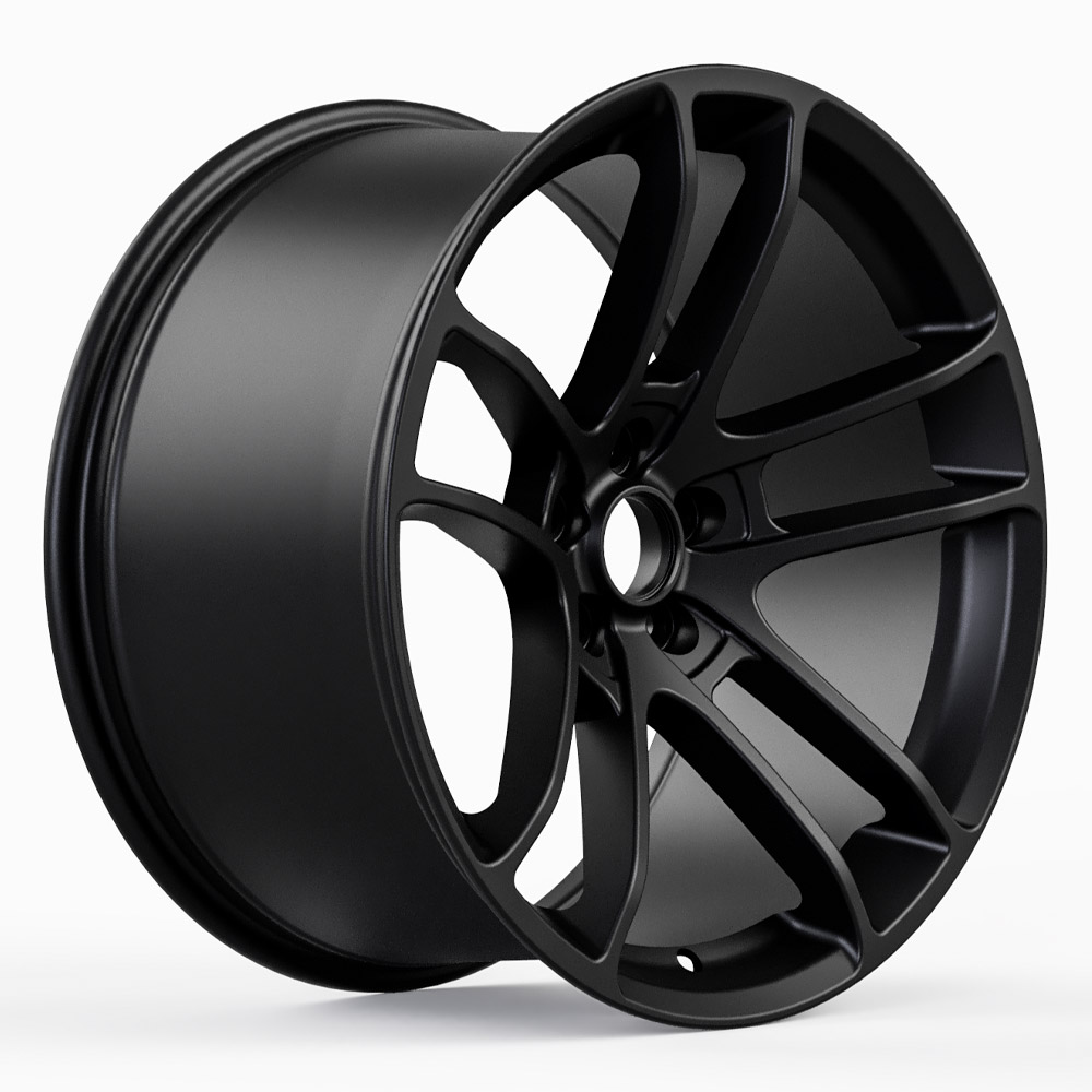 Hellcat Widebody Style Matte Black Wheel (20" x 10.5", +25 Offset, 5x115 Bolt Pattern, 71.6 mm Hub) vzn111412