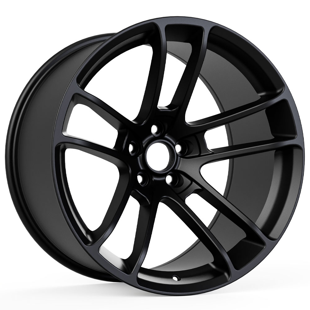 Hellcat Widebody Style Matte Black Wheel (20"x11", -2.5 Offset, 5x115 Bolt Pattern, 71.6 mm Hub) vzn100793