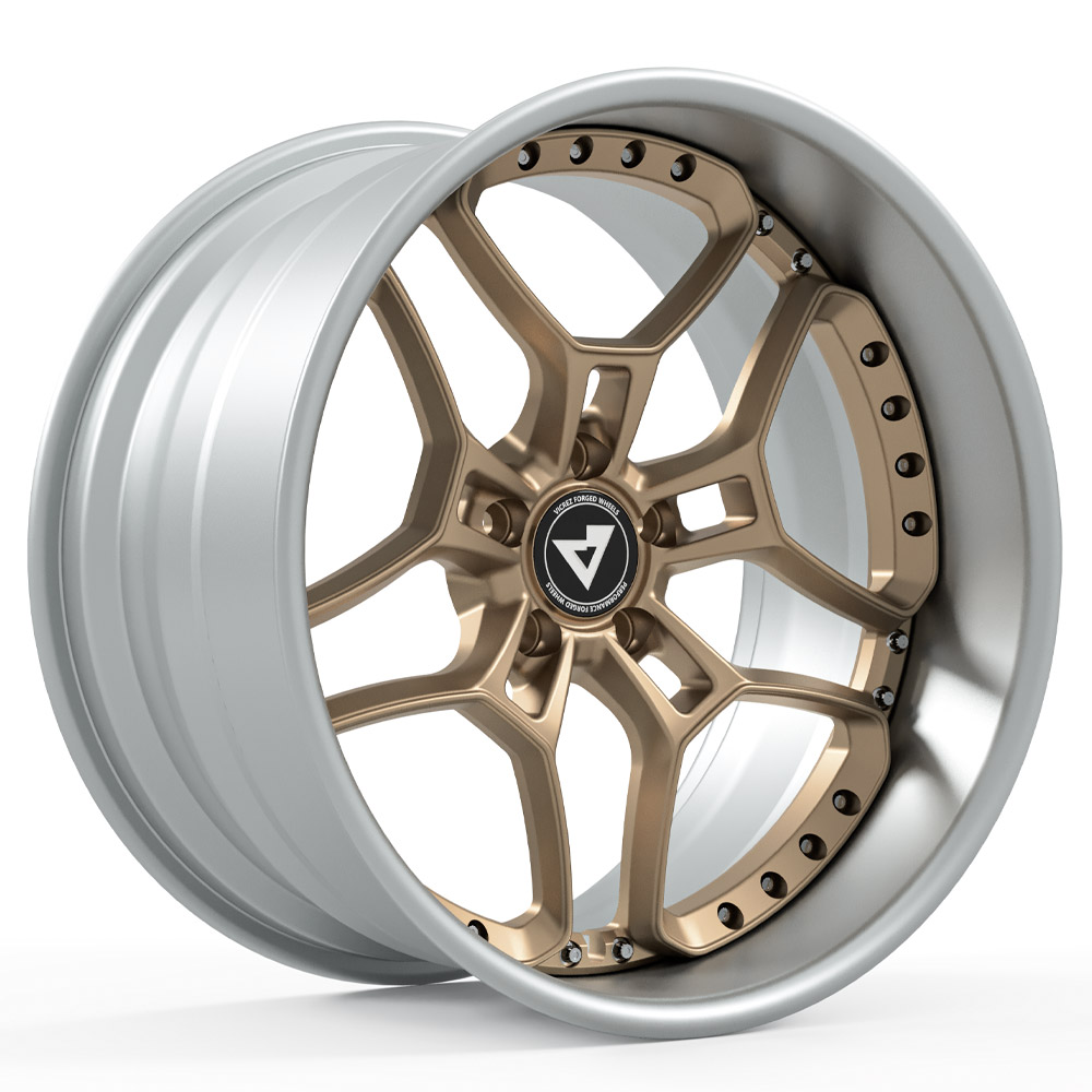Vicrez V5F-R 3-Piece with Step Lip Forged Wheel vzn118507