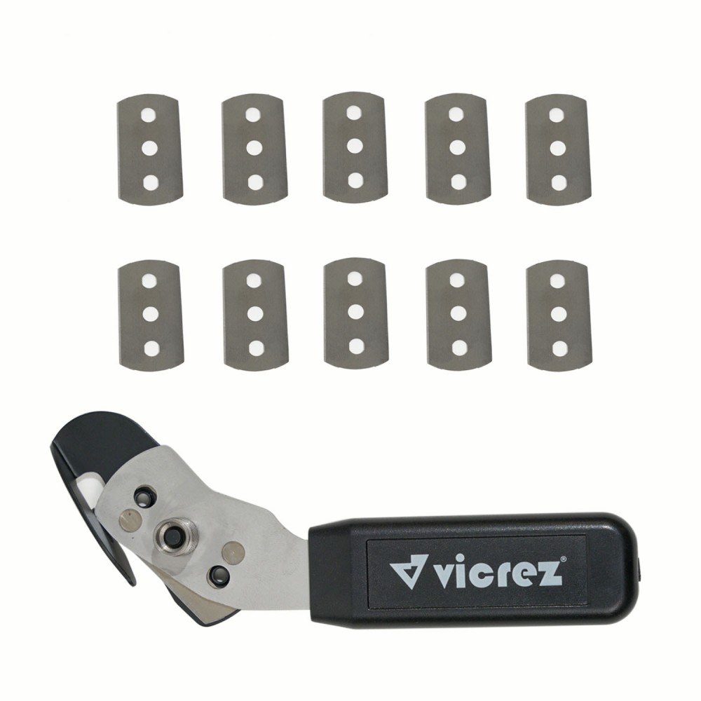 Vicrez Vinyl Wrap Knife Cutter w/ 10 Piece Stainless Steel Blades vzt184