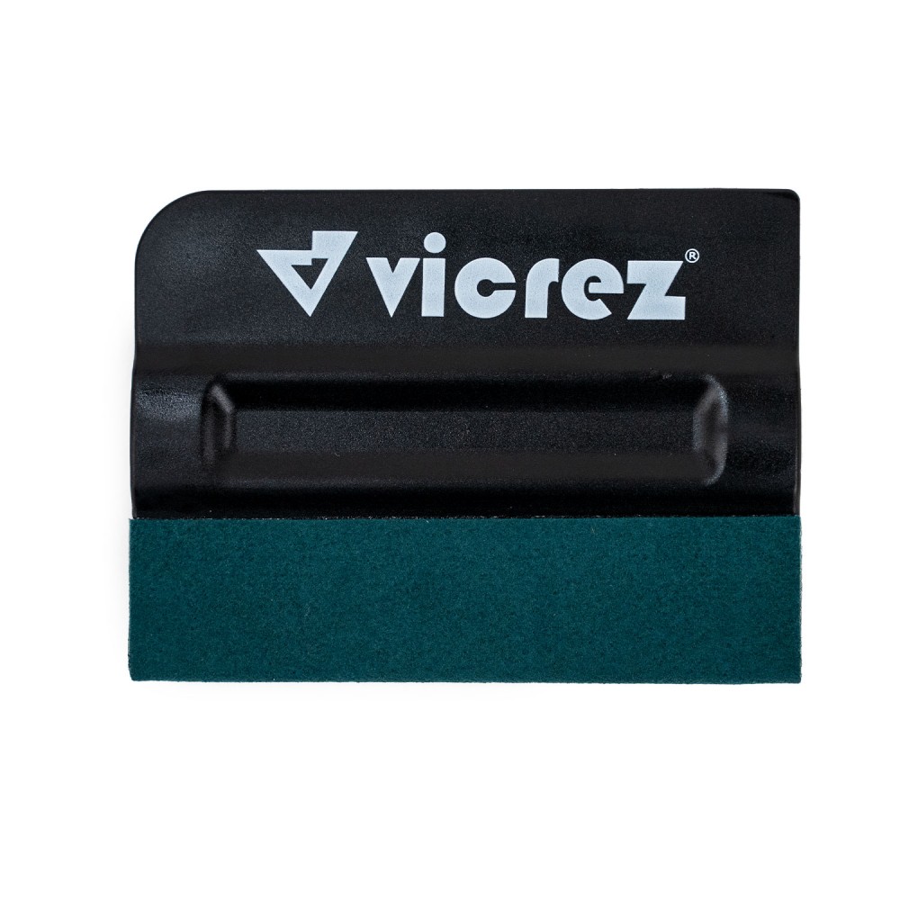 Vicrez Vinyl Wrap Magnetic Pro-Tint Bondo Squeegee Dark Green Suede Edge vzt189