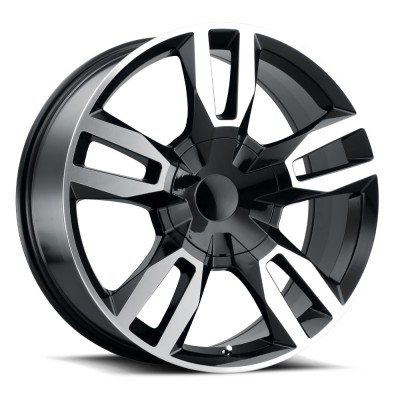 RST Gloss Black Machined Face Wheel 22" x 9" | Chevrolet Tahoe 2021-2023