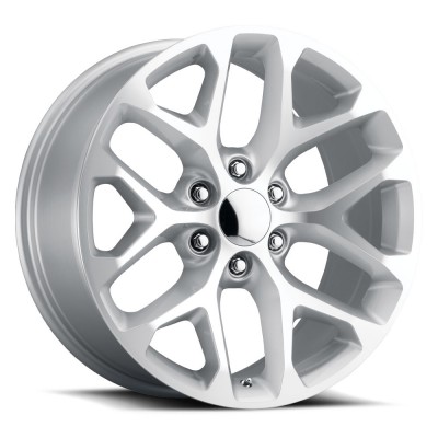 Snowflake Silver Machined Face Wheel (20
