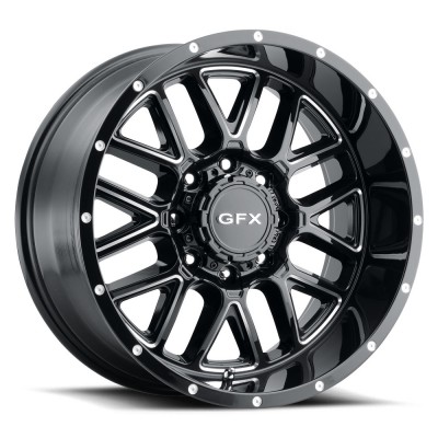 TM5 Gloss Black Milled Wheel 20" x 9" | Ford F-150 2021-2023