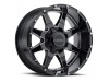 TR12 Gloss Black Milled Wheel (22