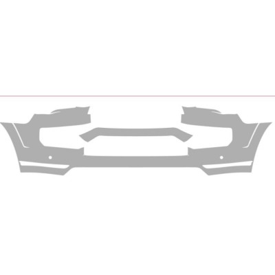 Vicrez Paint Protection PPF Pre-Cut Kit, Front Bumper, Sensors vpp5119 | Toyota 4Runner Limited 4D SUV 2014-2023