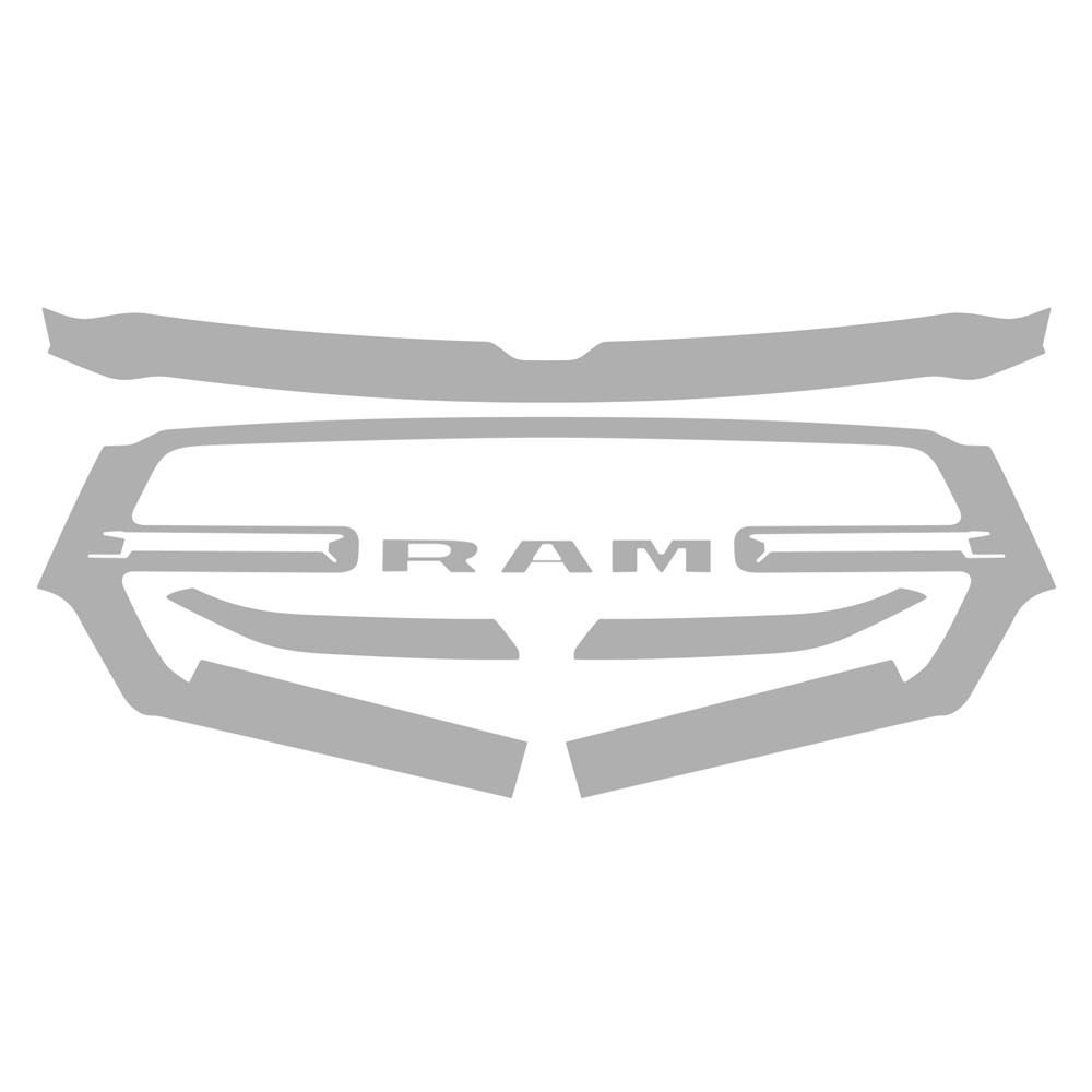 Vicrez Paint Protection PPF Pre-Cut Kit, Grille vpp1688 | Ram 1500 Tradesman/Bighorn/Lonestar/Quad Cab 2019-2023
