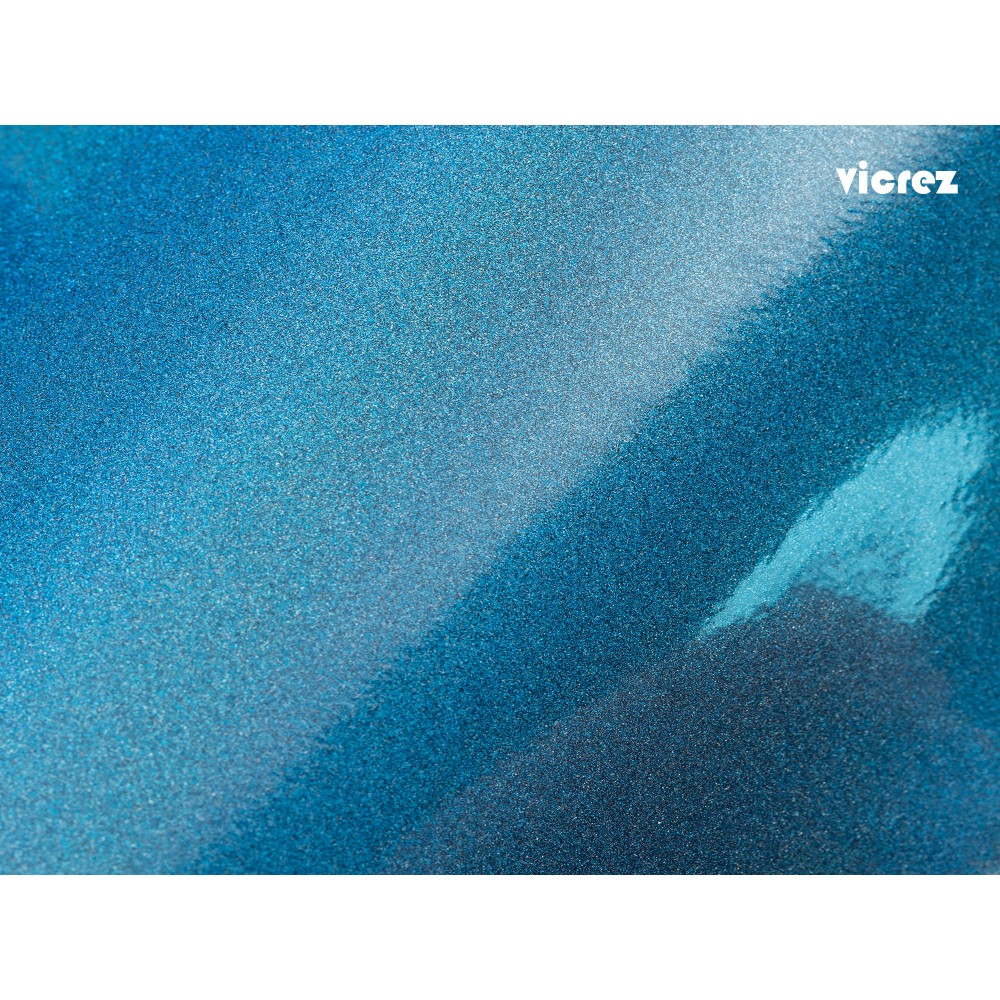 Vicrez Vinyl Car Wrap Film vzv10135 Gloss Blue Glitter Glare Nightlife