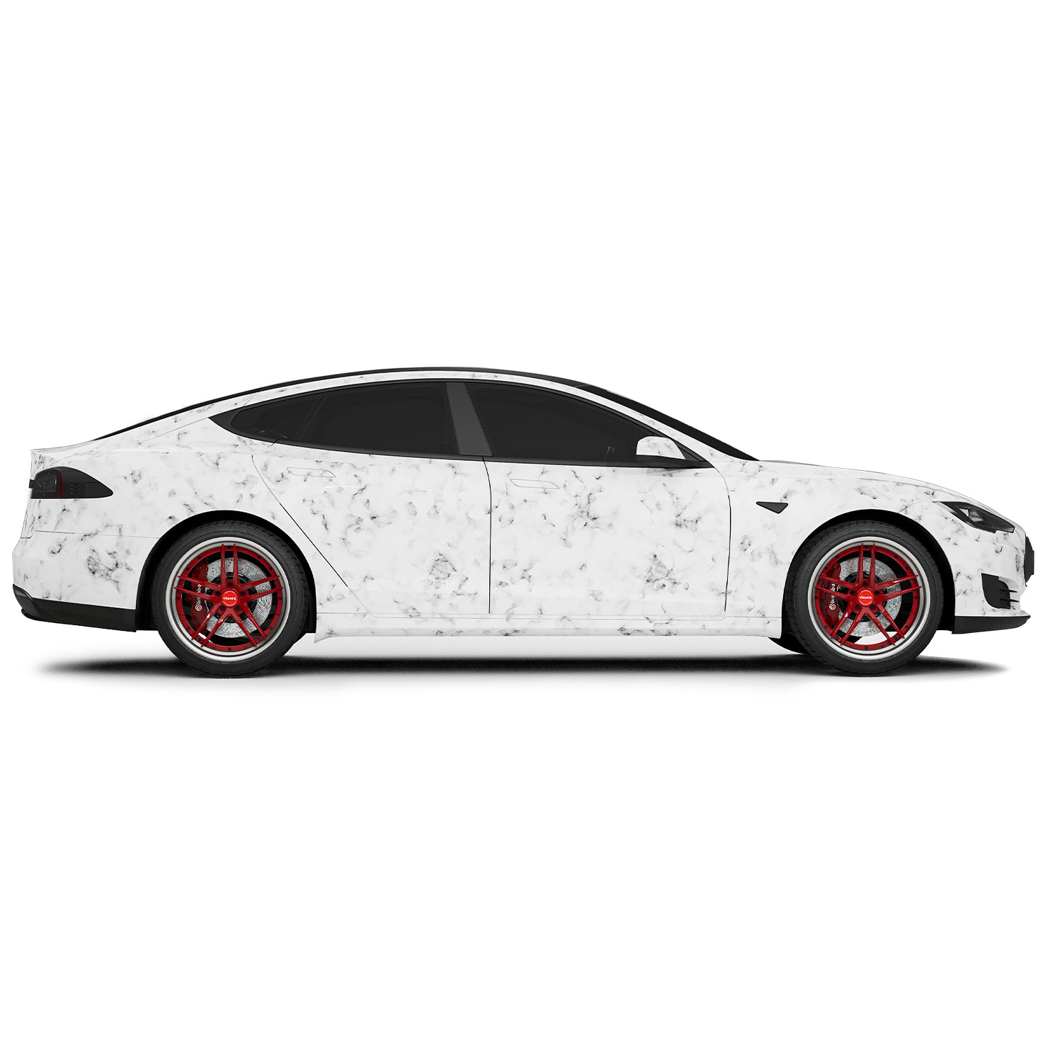 4R Quattroerre.it 4 x 3D Car Reflective Strips, White, 1 x 30 cm