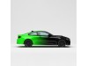 Vicrez Vinyl Car Wrap Film vzv10760 Black To Green Horizontal Gradient Pattern