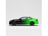 Vicrez Vinyl Car Wrap Film vzv10760 Black To Green Horizontal Gradient Pattern