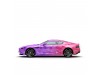 Vicrez Vinyl Car Wrap Film vzv10779 Purple To Pink Geometric Horizontal Gradient Pattern