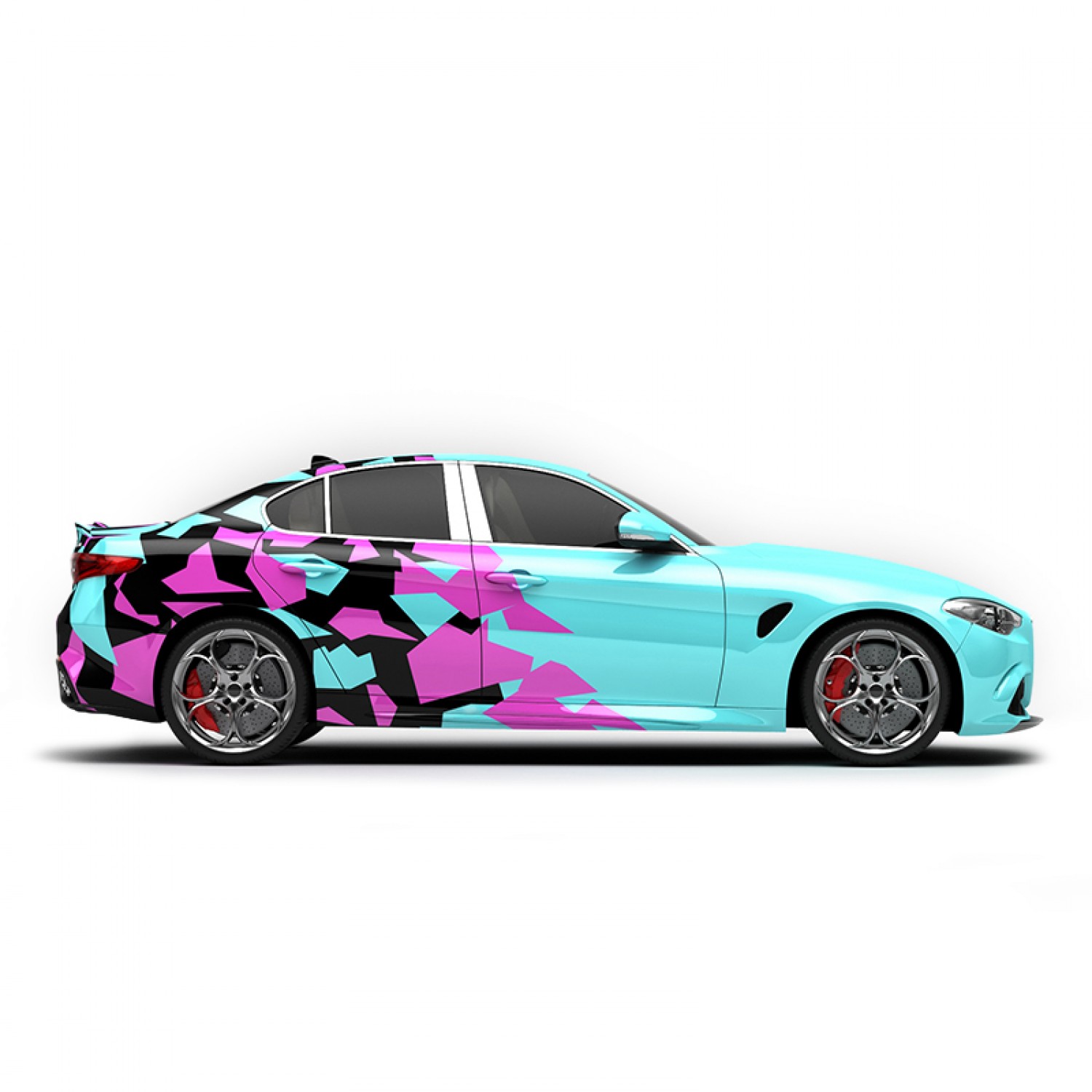 Camo Car Wrap Abstract