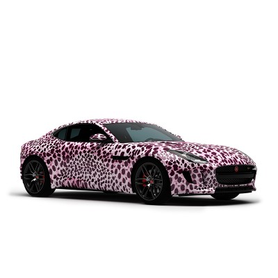 Vicrez Vinyl Car Wrap Film vzv10834 Pink Purple Cheetah Pattern