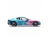 Vicrez Vinyl Car Wrap Film vzv10847 Pink Blue Lightning Galaxy Pattern