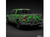 Vicrez Vinyl Car Wrap Film vzv10870 Green Black Abstract Urban