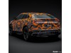 Vicrez Vinyl Car Wrap Film vzv10871 Orange Black Abstract Urban 