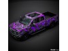 Vicrez Vinyl Car Wrap Film vzv10872 Purple Black Abstract Urban 