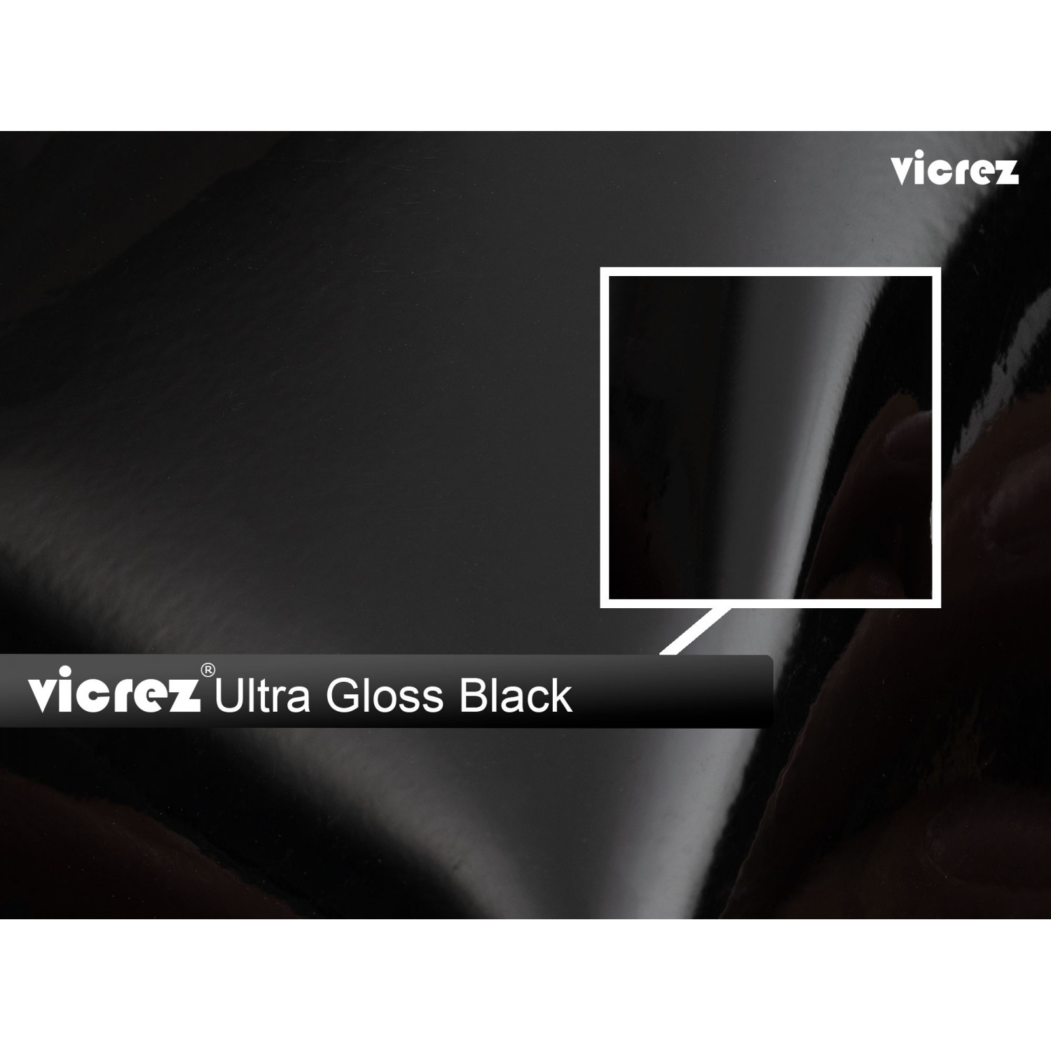 Hohe Qualität 3 Schichten Ultra Glänzend Schwarz Vinyl Film Gloss