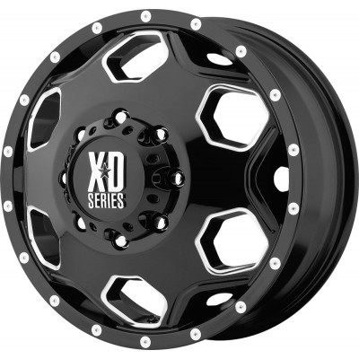 XD XD815 BATALLION Gloss Black With Milled Accents Wheel (22